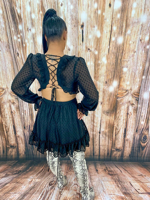 Open Lace Up Back